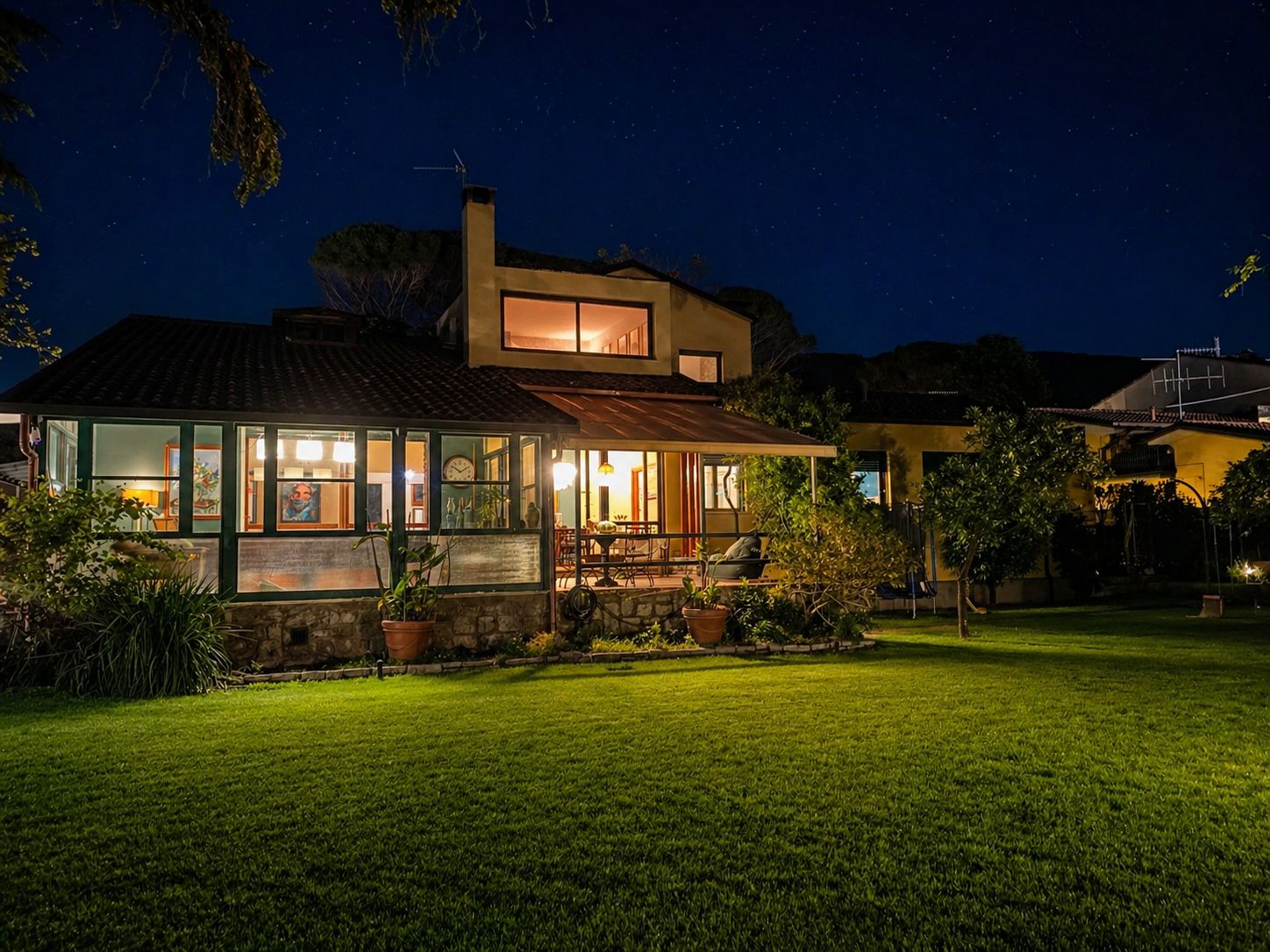 Villa alle Rane di notte